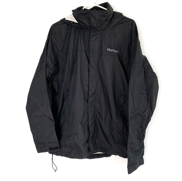 Marmot Jackets & Blazers - Marmot lightweight black nylon rain jacket large